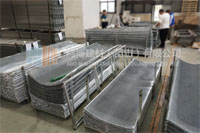 Expanded diamond metal lath