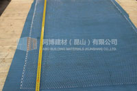 Expandable sheet metal diamond mesh